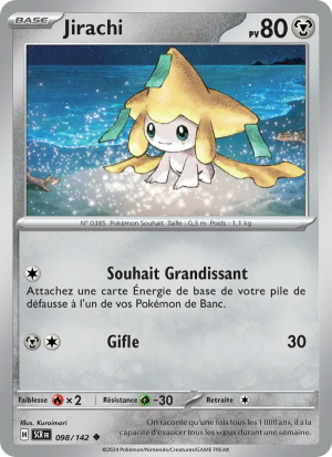Carte Pokémon Jirachi 098/142 – Couronne Stellaire