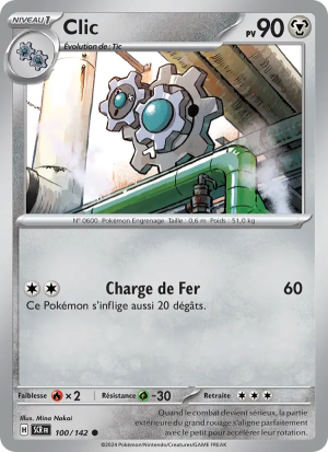 Carte Pokémon Clic 100/142 – Couronne Stellaire