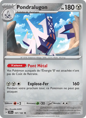 Carte Pokémon Pondralugon 107/142 – Couronne Stellaire