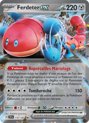 Carte Pokémon Ferdeter ex 110/142 – Couronne Stellaire