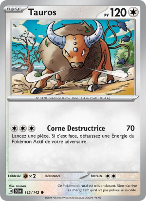 Carte Pokémon Tauros 112/142 – Couronne Stellaire