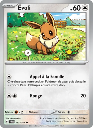 Carte Pokémon Évoli 113/142 – Couronne Stellaire