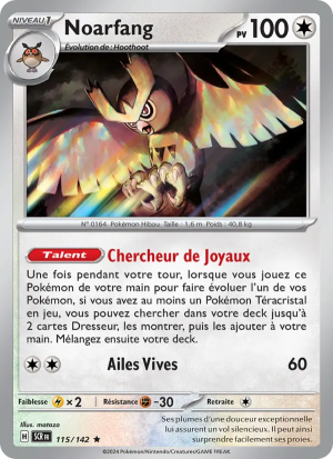 Carte Pokémon Noarfang 115/142 – Couronne Stellaire