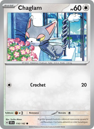 Carte Pokémon Chaglam 116/142 – Couronne Stellaire
