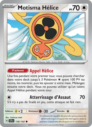 Carte Pokémon Motisma Hélice 118/142 – Couronne Stellaire