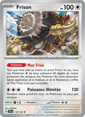 Carte Pokémon Frison 119/142 – Couronne Stellaire