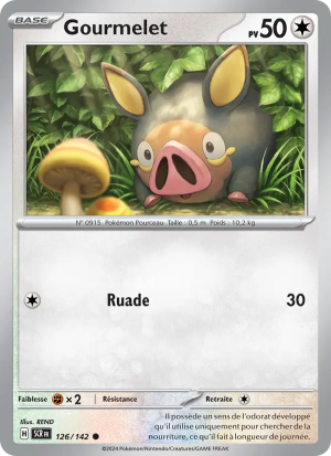 Carte Pokémon Gourmelet 126/142 – Couronne Stellaire