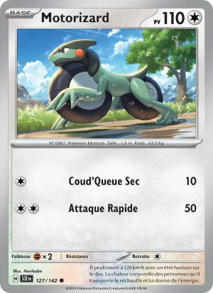 Carte Pokémon Motorizard 127/142 – Couronne Stellaire