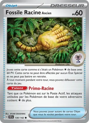 Carte Pokémon Fossile Racine Ancien 130/142 – Couronne Stellaire