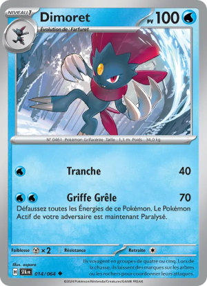 Carte Pokémon Dimoret 014/064 – Fable Nébuleuse
