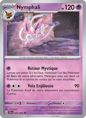 Carte Pokémon Nymphali 022/064 – Fable Nébuleuse