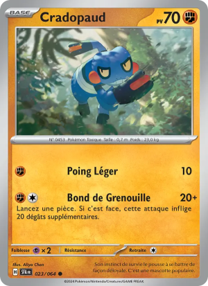 Carte Pokémon Cradopaud 023/064 – Fable Nébuleuse