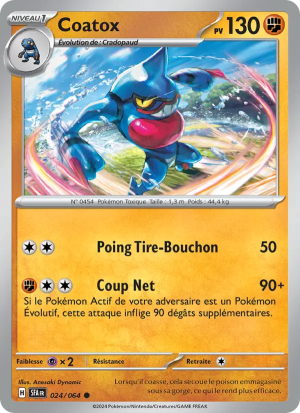 Carte Pokémon Coatox 024/064 – Fable Nébuleuse