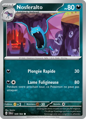 Carte Pokémon Nosferalto 028/064 – Fable Nébuleuse