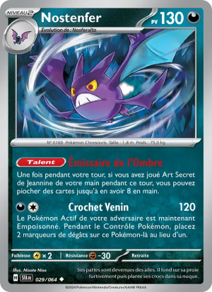 Carte Pokémon Nostenfer 029/064 – Fable Nébuleuse