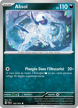 Carte Pokémon Absol 030/064 – Fable Nébuleuse