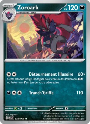 Carte Pokémon Zoroark 032/064 – Fable Nébuleuse