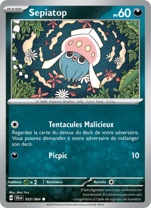 Carte Pokémon Sepiatop 033/064 – Fable Nébuleuse