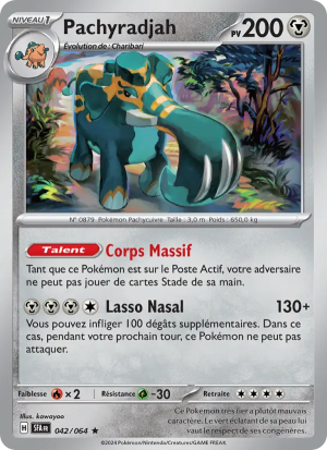 Carte Pokémon Pachyradjah 042/064 – Fable Nébuleuse