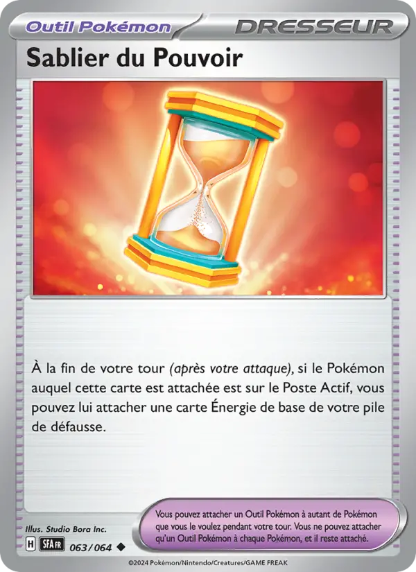 Carte Pokémon Sablier du Pouvoir 063/064 – Fable Nébuleuse