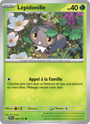 Carte Pokémon Lépidonille 005/191 – Étincelles Déferlantes