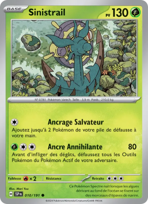 Carte Pokémon Sinistrail 010/191 – Étincelles Déferlantes