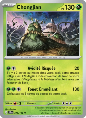 Carte Pokémon Chongjian 015/191 – Étincelles Déferlantes