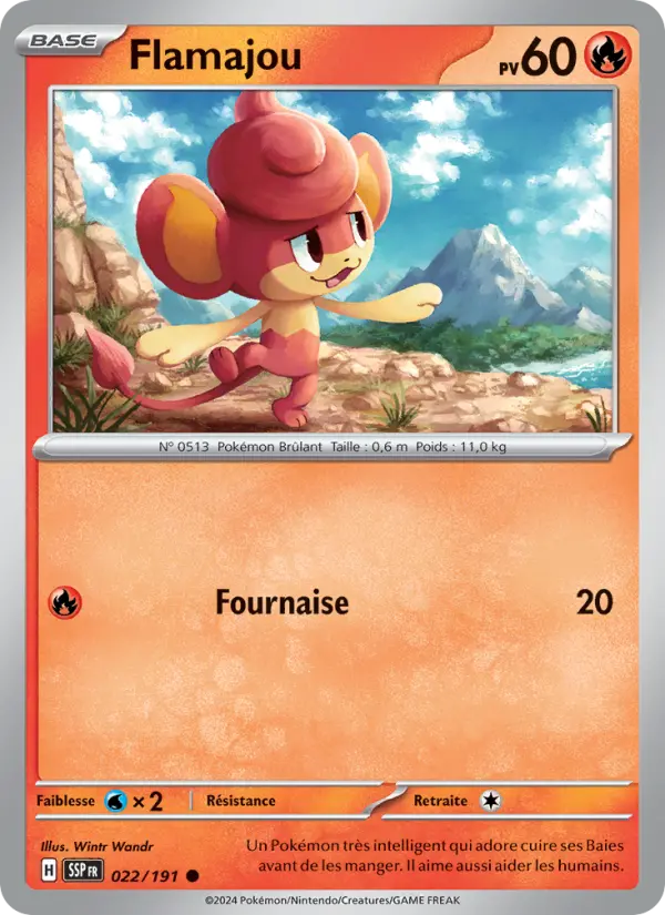 Carte Pokémon Flamajou 022/191 – Étincelles Déferlantes