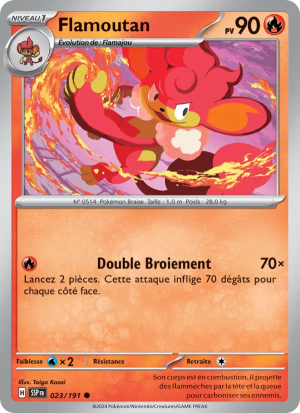 Carte Pokémon Flamoutan 023/191 – Étincelles Déferlantes