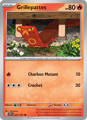 Carte Pokémon Grillepattes 027/191 – Étincelles Déferlantes
