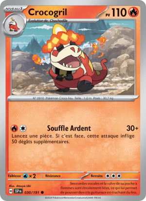 Carte Pokémon Crocogril 030/191 – Étincelles Déferlantes