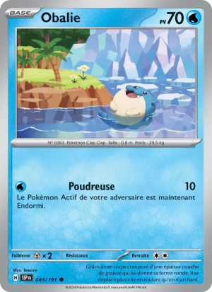 Carte Pokémon Obalie 043/191 – Étincelles Déferlantes