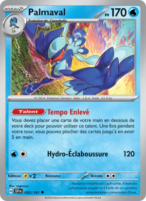 Carte Pokémon Palmaval 052/191 – Étincelles Déferlantes