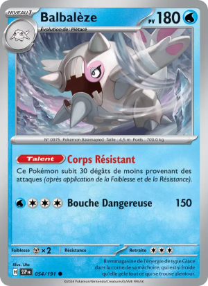 Carte Pokémon Balbalèze 054/191 – Étincelles Déferlantes
