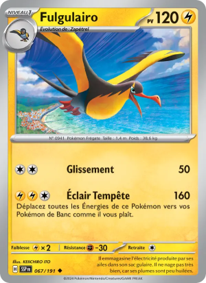 Carte Pokémon Fulgulairo 067/191 – Étincelles Déferlantes