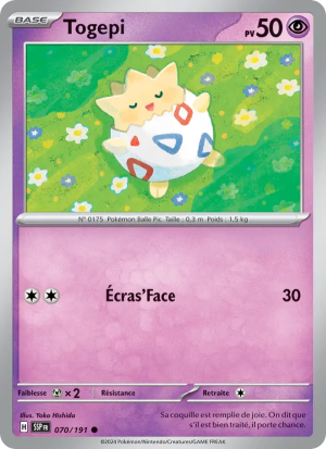 Carte Pokémon Togepi 070/191 – Étincelles Déferlantes