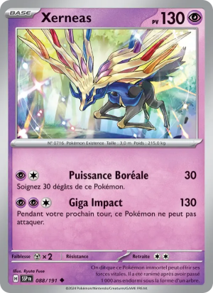 Carte Pokémon Xerneas 088/191 – Étincelles Déferlantes
