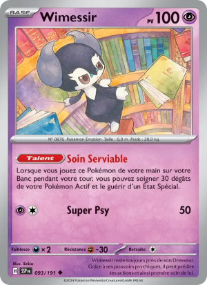 Carte Pokémon Wimessir 093/191 – Étincelles Déferlantes