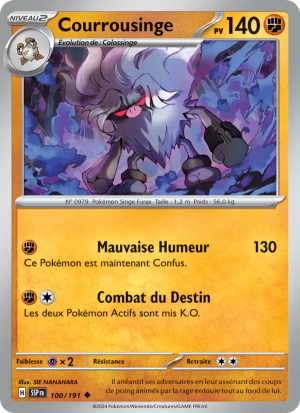 Carte Pokémon Courrousinge 100/191 – Étincelles Déferlantes