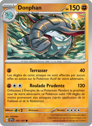 Carte Pokémon Donphan 103/191 – Étincelles Déferlantes