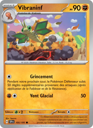 Carte Pokémon Vibraninf 105/191 – Étincelles Déferlantes