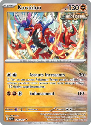 Carte Pokémon Koraidon 116/191 – Étincelles Déferlantes