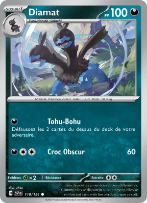 Carte Pokémon Diamat 118/191 – Étincelles Déferlantes