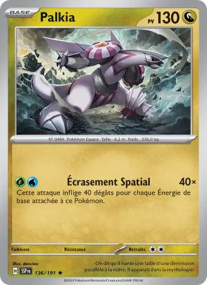 Carte Pokémon Palkia 136/191 – Étincelles Déferlantes