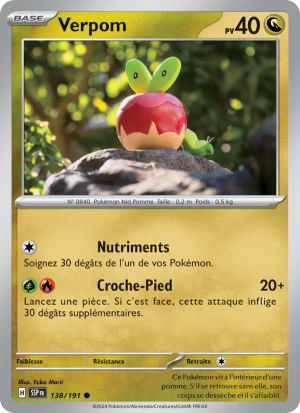 Carte Pokémon Verpom 138/191 – Étincelles Déferlantes