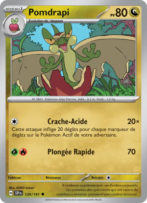 Carte Pokémon Pomdrapi 139/191 – Étincelles Déferlantes