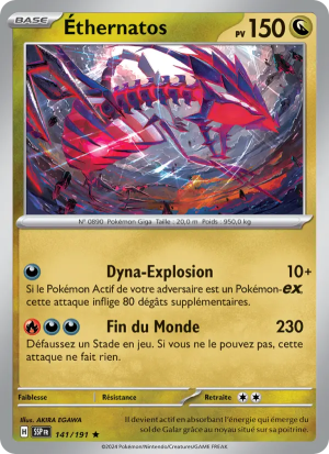 Carte Pokémon Éthernatos 141/191 – Étincelles Déferlantes