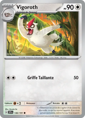 Carte Pokémon Vigoroth 146/191 – Étincelles Déferlantes