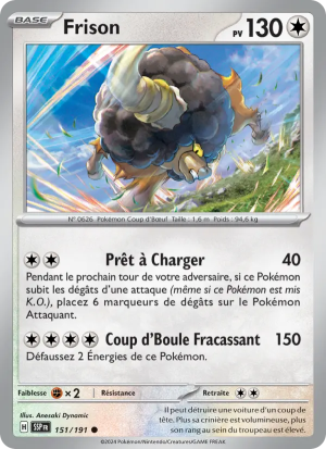 Carte Pokémon Frison 151/191 – Étincelles Déferlantes