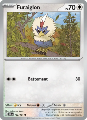 Carte Pokémon Furaiglon 152/191 – Étincelles Déferlantes